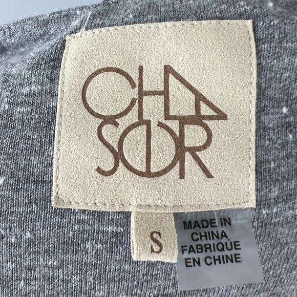 CHASER Gray V-Neckline Long Sleeve Pullover Midi Length Casual Dress Size S - Picture 6 of 6